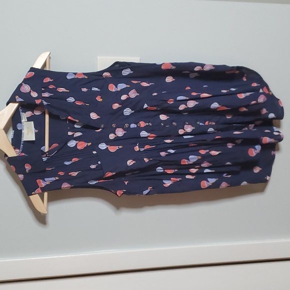 Maeve Tops - Anthropologie Maeve Hot Air Balloon Print Sleeveless Pintuck Shirt size Small